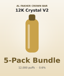 Al Fakher Crown Bar 12K Crystal V2 5 Pack