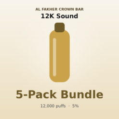 Al Fakher Crown Bar 12K Sound 5 Pack