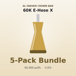 Al Fakher Crown Bar 60K E-Hose X 5 Pack