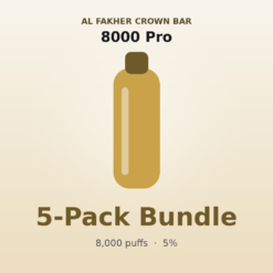 Al Fakher Crown Bar 8000 Pro 5 Pack