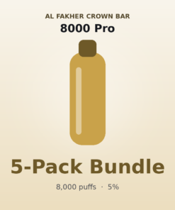 Al Fakher Crown Bar 8000 Pro 5 Pack