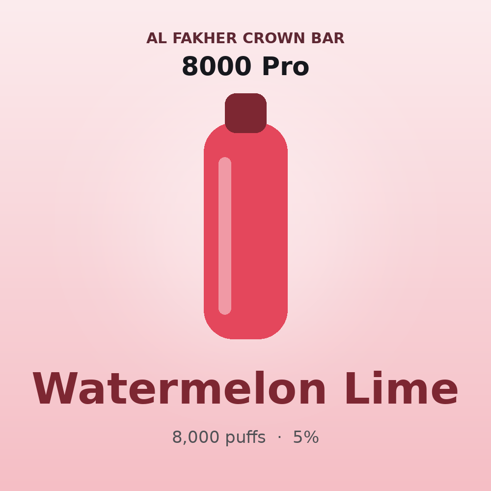 Watermelon Lime Al Fakher Crown Bar vape