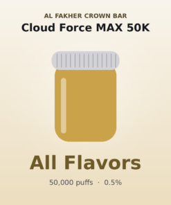 Al Fakher Crown Bar Cloud Force MAX 50K E-Head