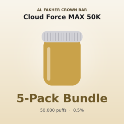 Al Fakher Crown Bar Cloud Force MAX 50K E-Head 5 Pack