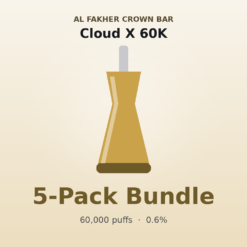 Al Fakher Crown Bar Cloud X 60K 5 Pack