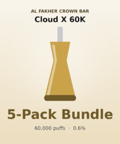 Al Fakher Crown Bar Cloud X 60K 5 Pack