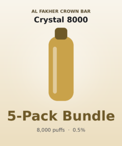 Al Fakher Crown Bar Crystal 8000 5 Pack