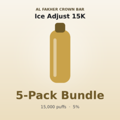 Al Fakher Crown Bar Ice Adjust 15K 5 Pack