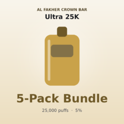 Al Fakher Crown Bar Ultra 25K 5 Pack